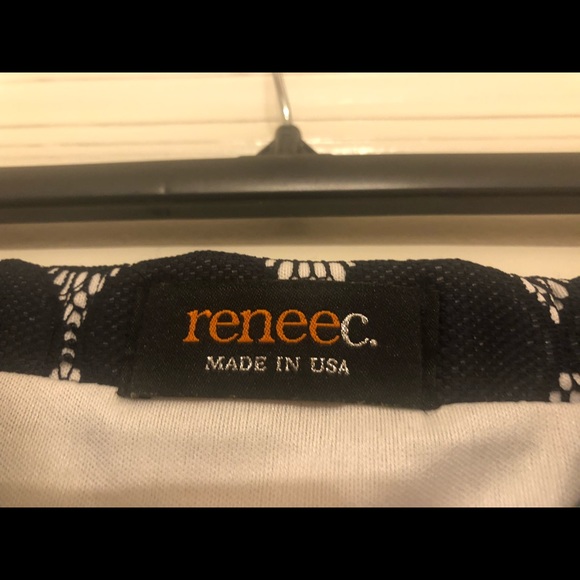 Renee C, A Line Skirt, Blue and White - Picture 2 of 2